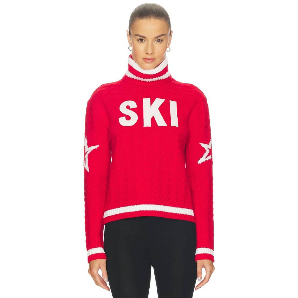 NEW PERFECT MOMENT glacier turtleneck sweater in red